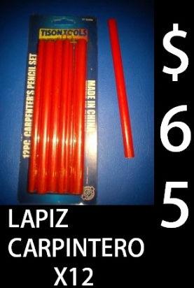 lapiz carpintero blister x12