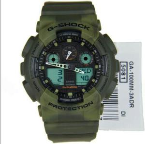 Reloj Casio G-shock Camuflado, Ga-100mm-3a