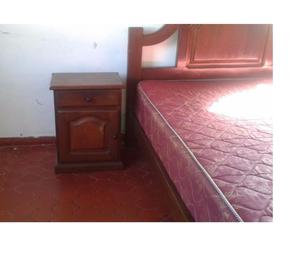 VENDO CAMA DE ALGARROBO CON COLCHóN!!