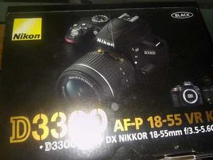 Nikon 3300 Nueva 500 Disparos En Caja Con Lente 55mm Kit
