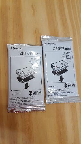 Papel Polaroid Premium Zink Snap Z2300 Pack 10 Fotos