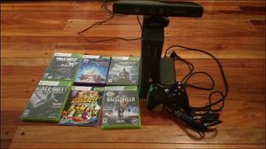 Xbox 360 Original Como Nueva Kinect Joystick Y Juegos