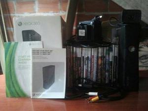 Xbox 360 Slim+ Fuente+ Transfo+20 Juegos(permuto Por Viola)