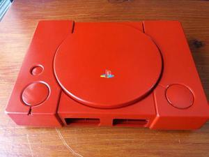 Ps1 Playstation Carcasa Roja Cuatom