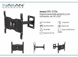 Soporte Tv Led-lcd Universal Extensible Giratorio 10 A32