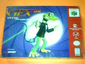 Gex 64 Enter The Gecko - N64 Completo - Ntsc - 1 Players