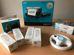 Nintendo Wii U Deluxe Set 32gb + Juegos + Controles + Otros