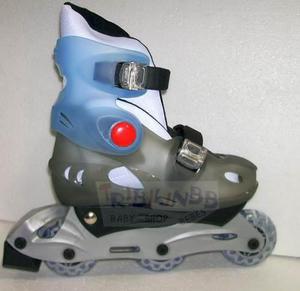 Patines Rollers Talle S Del 30 Al 33 Extensibles Gris Roller