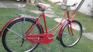 Bicicleta Inglesa Roja Restaurada Rod 26