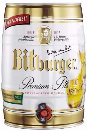 Cerveza Bitburger Premium Barril 5l Made In Alemania
