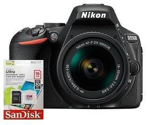 Cámara Nikon D5500 Vr2 18-55 + Memoria Sandisk De Regalo