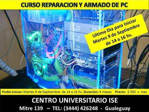 Curso de reparación y armado de pc en Gualeguay.