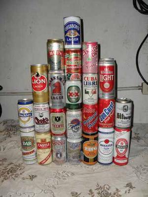 Latas De Cervezas, Gaseosas Y Otros Retro Vintage Lote Compl