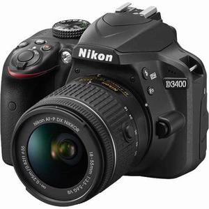 Nikon D3400 Kit 18-55 24mp Bluetooth Full Hd Nueva Reflex