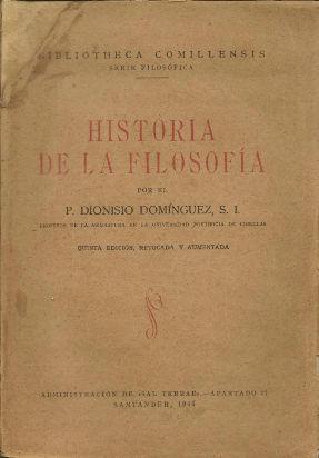 historia de la filosofia - prof. dionisio domínguez