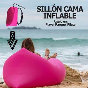 Sillon Cama Inflable Flotador Lazy Bag Puff - Pileta Playa