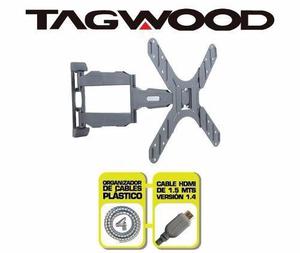 Soporte Led Tagwood Hstv96 32 A 50 Extra Flat + Cable Hdmi