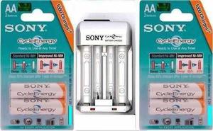 Cargador Sony De Pilas Recargables + 2 Pilas