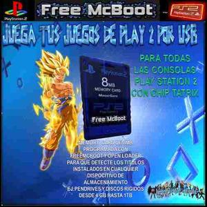 Memory Card 8 Mb Free Mcboot Para Ps2 Corre Tus Juegos X Usb