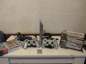 Playstation 2 + Chip + 2 Controles + Memory Card + Juegos