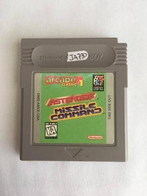 Asteroids Missile Command Nintendo Game Boy/color/advance/sp