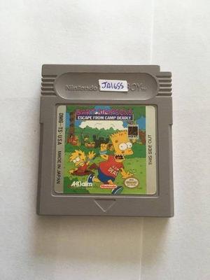 Bart Simpson´s Escape From Camp Deadly Nintendo Game Boy
