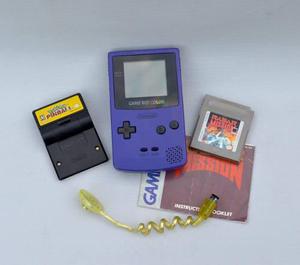 Nintendo Game Boy Color + Pokemon +juego C/manua Y Linterna