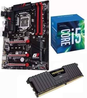 Combo Intel I5 6400 + Gigabyte Z170x + 8gb 2400mhz - Tricubo