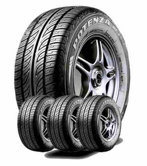 Kit 4u 185/65 R14 Potenza R E 740 + 4 Válvulas Envío