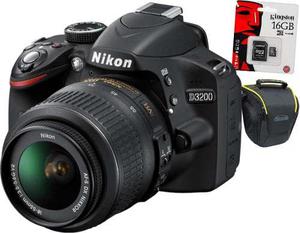 Nikon D3200 Kit 18-55 Memo + Bolso En Stock!!!!!!