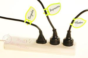 Identificador Para Cables Diseño Hojas Pack X 6 Hojitas