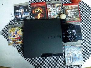 Playstation 3 PS3 SLIM 320 GB Con Move, 7 juegos fisicos y