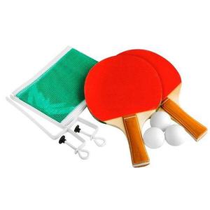 Set Ping Pong 2 Paletas + 3 Pelotas + Red + Soportes Proyec!