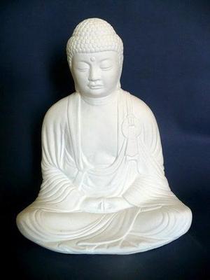 Buda Hindu Meditando En Yeso Grande Para Pintar 26 Cm.