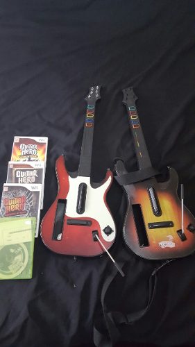 Guitarras Wii + Juegos