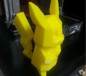 Impresion 3D de Pikachu Poligonal 21 x 10 CMS