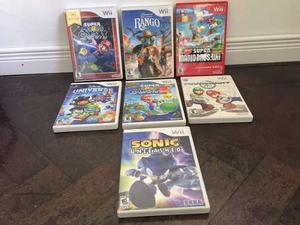 Lote De 7 Juegos Wii Nintendo Originales Como Nuevos