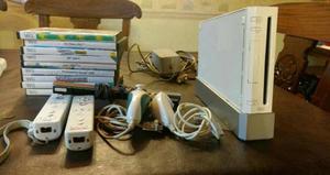 Nintendo Wii Chipeada + Accesorios + 8 Juegos