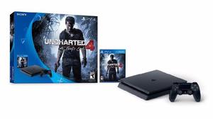 PLAYSTATION 4 500GB SLIM + UNCHARTED 4 NUEVAS!