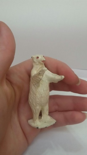 Antiguo Oso Polar Animal Plomo Eg Toys Argentina Erguido