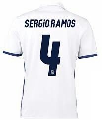 Camiseta Real Madrid Match 4 Sergio Ramos  Ho