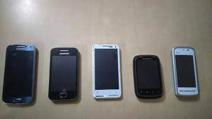 Lote De 5 Celulares Samsung - Motorola - Nokia