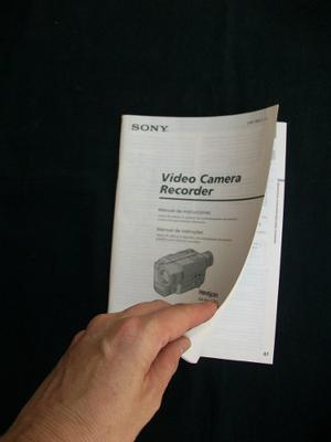 Manual De Video Cámara Recorder Sony *