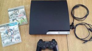 Ps3 Slim 500 Gb + 1 Joystick Original Y Juegos