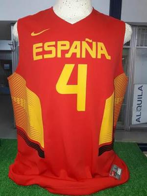 Camiseta De Basquet Seleccion España Nike #4 Pau Gasol
