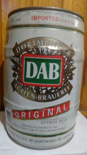 Cerveza Dab En Barril De 5 Litros De Alemania
