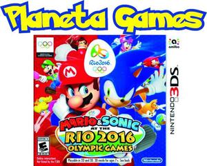 Mario y Sonic Olympic Rio 2016 Nintendo 3ds Caja Cerrada