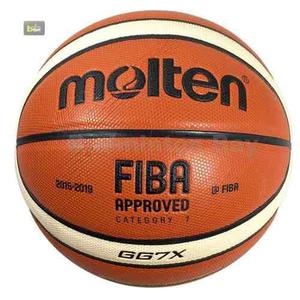 Pelota Basket Basquet Cuero N°7 Molten Gg7x Oficial Lnb