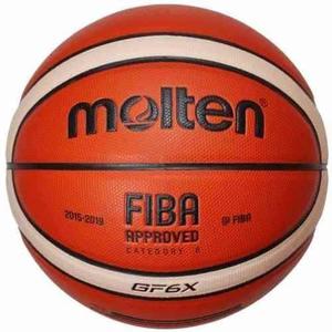 Pelota Basket Molten Gf6x Oficial Femenino Cuero N°6