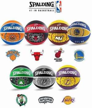Pelota Spalding N° 7 Lakers Bulls Spurs Warriors Heat